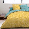 Bedset and quiltcoverset « GIRASOL » - available ca end of July matress protector, Textile and linen, beachbag, polar blanket, Floorcarpets, Terry towels, yellow duster, beachcushion